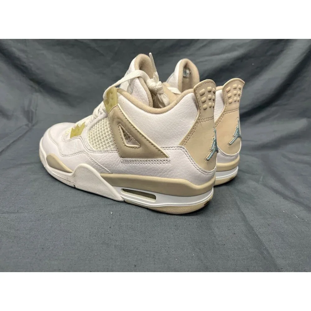 Nike Boys Air Jordan 4 Retro (GS) Sneakers Sand 487724-118 Size 6 DISPLAY MODEL! - Picture 6 of 16